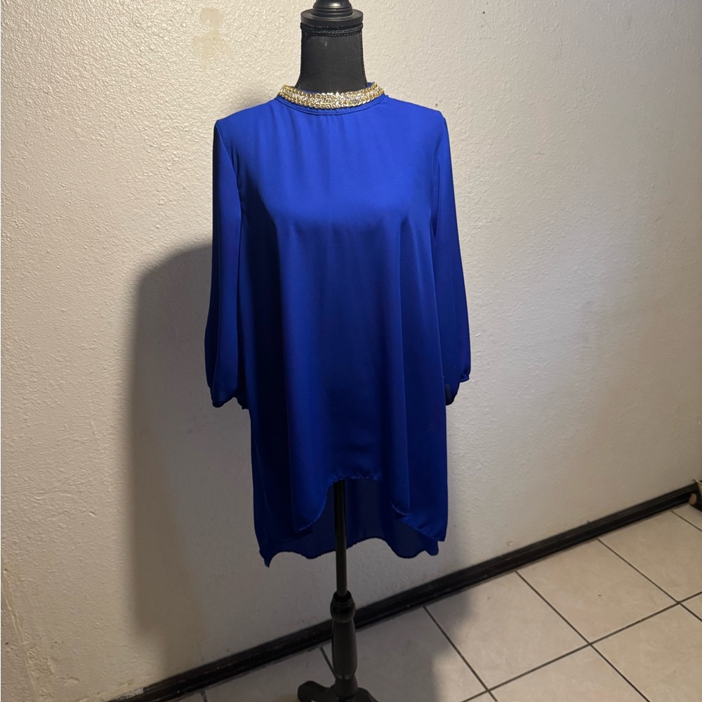 Elegant Blue Women's Top